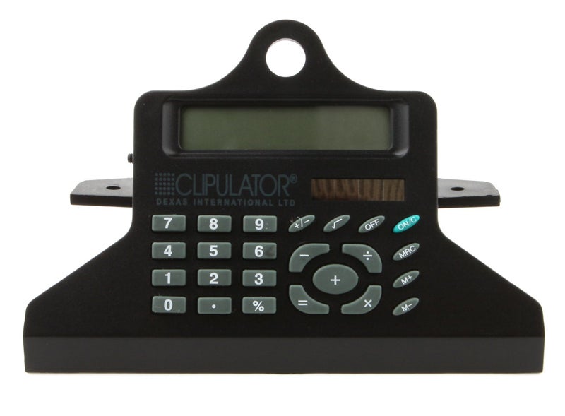 Dexas Clipcase Calculator Storage Clipboard, Black - Image 3